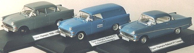 Der Olympia 1958, der Olympia Rekord Schnelllieferwagen und das Coup
